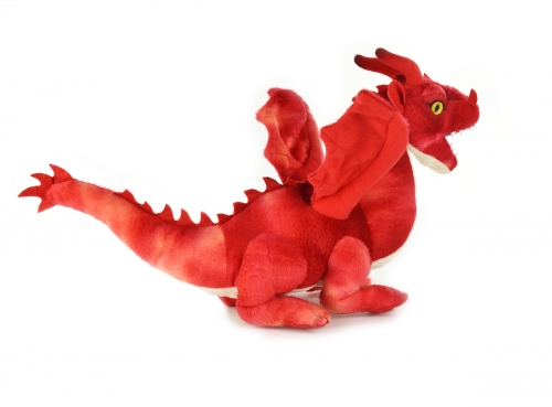 Drache rot mit Flügeln